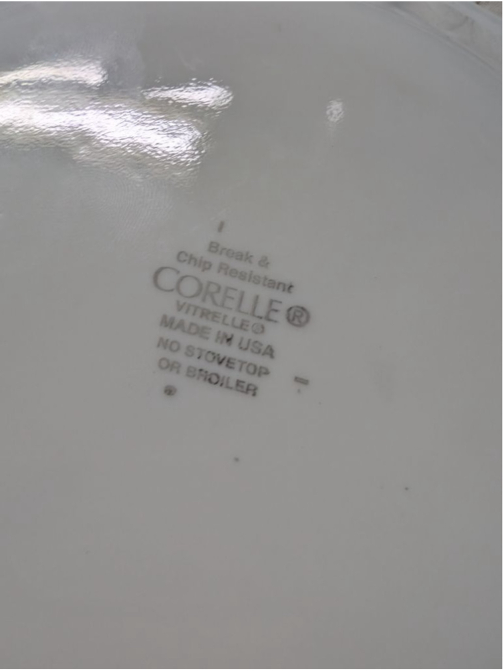 Corelle Dinnerware Set of 5 bread and butter White Black Swirl Plates - Picture 3 of 4